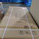 Bathroom Shower Door, Frameless Tempered Glass Shower Door, 36W x 72H Shower Panel, H-Type Single Shower Swing Door, Matte Black Finish with Handle