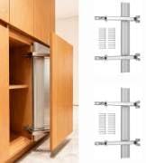 2pcs Lateral Opening Door Hinge Set 180° Parallel Opening Cabinet Wardrobe Door Sliding Load-Bearing 15.4lb Heavy Duty Hinge