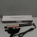 Curling Wand 1 Inch, Tourmaline Ceramic Barrel Curling Iron Wand for Medium to Long Hair, Clamp-Free, Adjustable Temperature, Dual Voltage Professional Hair Curler for Long-Lasting Waves