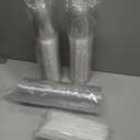 Lamosi 100 Pack 16 oz Clear Plastic Cups with Lids and Straws, Disposable Plastic Coffee Cups with Lids for Iced Coffee, Cold Beverages, Smoothies and To-Go Drinks