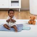 BabbleRoo Baby Changing Pad - Comfortable Portable Changing Pad, Compact, Fits in Any Diaper Bag - Lightweight and Soft with Cute Designs, Convenient Pockets, Extra Head Support  Pink Birdy