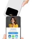 Dot Digital Business Card for Back of Phone (TapSnap) - Instantly Share Contact Info, Social Media, Payment, Apps & More - for iPhone and Android - Features NFC Tap to Share (Black)