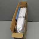 MATBEBY Twin Size Mattress Pad - Cooling Breathable Mattress Topper, Quilted Fitted Mattress Protector, Pillow Top Mattress Cover with 8-21" Deep Pocket, Soft, Machine Washable, White, 39x75 Inches