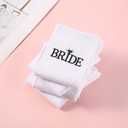 Bride Socks, Bachelorette Gifts for Bride, Cotton Bridal Socks, Wedding Bride to Be Gifts, Bachelorette Party Decorations, Bridal Shower Gifts (White)