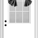 100% Blackout French Door Curtains, Wrinkle Free, Room Darkening, Blocks Light and Heat Through Glass. Drill-Free Easy Installed Door Window Curtains. (Dark Grey,1 Panel, 26"x 42")