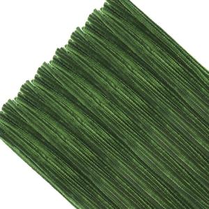 TOAOB 100pcs Pipe Cleaners Moss Green Chenille Stems for Crafts 6mm x 12 Inch Fuzzy Sticks Craft Supplies for DIY Art Craft Projects Home Decorations