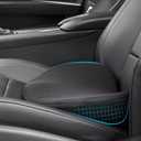 Car Seat Cushion for Driving - Comfort Memory Foam for Car Driver Seat- Back Support, Pain Relief - for Car Travel, Long Trips (Black)