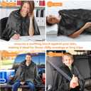 Buryeah 2 Pack USB Heated Blanket 31.5 x 60 Inch Heated Blanket Throw with Pockets Wearable Machine Washable Cozy Soft for Home Outdoor, Gray