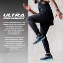 Ultra Performance 3 Pack Fleece Active Tech Joggers for Men, Men's Sweatpants with Zipper Pockets (XL)