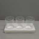 Clear Glass Shades Replacements 3Pack Shade Cover Globes for Light Fixtures