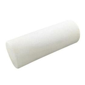 Round Cylinder Bolster Pillow with Removable Velvet Cover, Tube Roll Cervical Pillow for Head, Neck, Back and Legs Support, 13"x 6", White