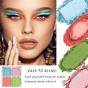 2 x K'APEINE Matte Eyeshadow Palette, 4Colors Eyeshadow Makeup Kit Candy Color Eye Shadow Palette Highly Pigmented Long-Lasting Eyeshadows Quad for Women Girls Party,Music Festival, Stage Performance