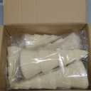 5 Pieces Christmas Velvet Trees Set Modern Christmas Decor 4 Szies Christmas Velvet Cone Trees Table Decoration Winter Decoration for Entryway Mantle Farmhouse(Creamy White)