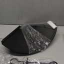 19 Inch PP Squirrel Proof Baffle for Protecting Outside Pole Bird Feeders and Bird Houses, Hang Mount Raccoon and Squirrel Guard Stopper for Shepherd Hooks - Black, 2 Pack