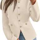 PRETTYGARDEN Women's 2026 Fall Blazers Button Down Fitted Lightweight Dressy Work Suit Jackets Trendy Business Casual Outfits
