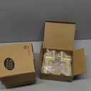 EHOMEWARE 3 Pack Gold Door Handles, Heavy Duty Door Knobs Interior for Bedroom Bathroom, Zinc Alloy Privacy Door Levers Door Handle with Lock, Satin Brass Modern Door Hardware & Locks, 3, Privacy Door Lever