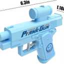 Prank Water Gun Prank Two-Way Water Gun Toy Gun Outdoor Toys Summer Entertainment Travel Gatherings (Blue)