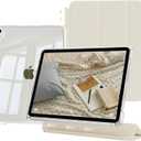 Clear Case for iPad mini 7 (A17 Pro), iPad mini 7th/6th Generation Case (2024/2021),Slim&Light,Shockproof Transparent Hybird Back,Yellowing Resistant,Supports Pencil Pro&USB-C (Cream White)