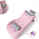 Foldable Shampoo Chair for Hair Washing at Home Adjustable Bath Seat for Disabled Or Injured One Rinse Cup Included (Pink)