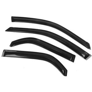 Acrylic Slim Style 4pcs Window Visors Rain Sun Windshields for Acura for MDX 2001-2006 Front Rear Left Right Smoke/Tinted Tape on/External-Type WD-AMDX01