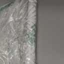 Amiya Silver Gray Peel and Stick Wallpaper Modern Boho Removable Vinyl Contact Paper Leaf Self Adhesive Bathroom Wallpaper for Cabinets 17.5" x 120" Renter Friendly