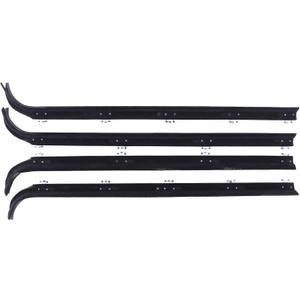 ApplianPar Front Driver and Passenger Side Inner Outer Window Sweep Weatherstrip for Ford Bronco 1985-1996, F150 1984-1996, F250 1984-1996, F350 1984-1997