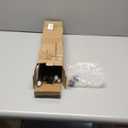 TONIAL Curtain Rod 32 to 115 Inch(2.6-9.6ft), Telescoping Splicing 3/4 Drapery Rods for Windows 83 to 110 Inch(6.9-9.1ft), Decorative Single Rod with Small Cap Finial, Bronze