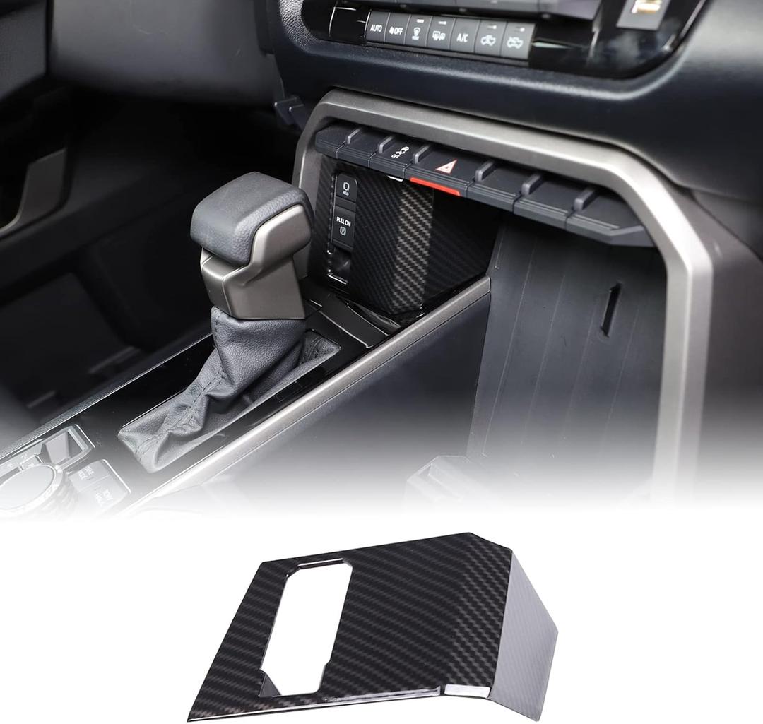 Car Central Electronic Handbrake Button Frame Cover Compatible with Toyota Tundra/Sequoia 2022-2026, Center Console Electronic Handbrake Button Protect Frame Decor Cover Trim ABS Interior Accessories