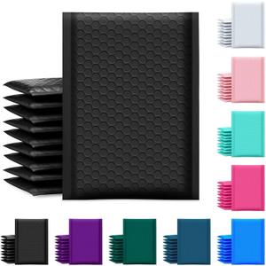 UCGOU Bubble Mailer 6x10 Inch 100 Pack Usable Size 6x9 Inch Black Poly Padded Envelopes Waterproof Bubble Bags for Small Business Shipping Self Seal Mailing Envelopes for Jewelry Makeup Supplies