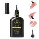 UNA GELLA Press On Nail Glue Remover Built-in-crowbar 30ML Acetone-Free Gentle Soak Off Gel Nail Glue Polish Remover for Nail Tip Adhesive Glue Easily Home DIY Not for U/V Nail Polish