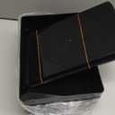 2 Pack Storage Bins with Lids, 10 x 6.9 Inch Multipurpose Stackable Plastic Containers for Home and Office Organization, Small Storage Bins, Black