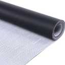 80" x 54" Faux Leather Fabric, Vinyl Synthetic Leather, Waterproof Coating for Renovate Car Marine Upholstery Furniture Replacement Sofa Headboards Black