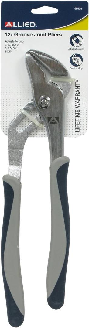 Allied Tools 12" GROOVE JOINT PLIERS,90538