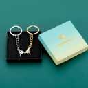 5 x Pinky Promise Keychains for Couple 11th Anniversary Steel Gift for Couple Long Distance Gift for Husband Wife Birthday Valentines Gifts for Him Her Valentines Gifts for Boyfriend Girlfriend