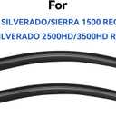 Window Visors Rain Guards for 2014-2018 Chevy Silverado/GMC Sierra 1500 Regular Cab, Out-Channel Window Vent Wind Deflectors Visors Shades for 15-19 Silverado/Sierra 2500HD 3500HD, 2PCS