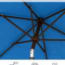 6.5x10FT Patio Umbrella, Outdoor Umbrella with Push Button Tilt and Crank, 8 Sturdy Ribs, UV Protection & Waterproof Market Umbrella for Pool, Backyard, Beach,Deck (Royal Blue)