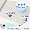 3PCS Water Absorbing Stone Tray, DryingNeat Diatomite Stone Sink Tray, Instant Dry Sink Coasters, Kitchen Sponge Hand Soap Holder, Bathroom Sink Vanity Trays,8 * 4inch and 4 * 4inch