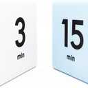 2 Pieces Cube Timers, Kitchen Timer Child Timer Exercise Timer, Workout Timer and Game Timer, Gravity Sensor Flip Timer for Time Management (1 3 5 10 Minutes and 15 20 30 60 Minutes)