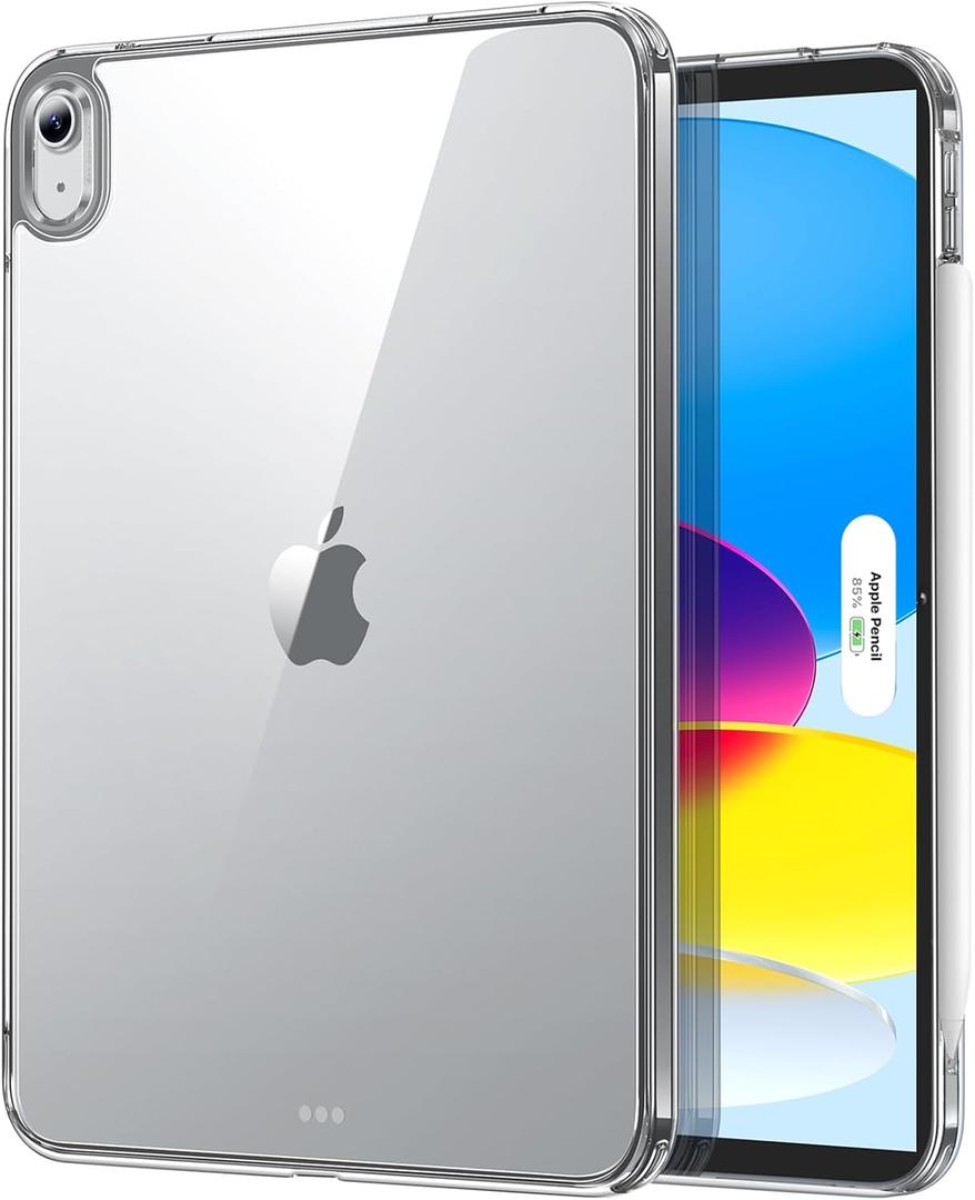 ESR for iPad (A16) 11th/10th Generation Case(2025/2022), Thin and Lightweight, Yellowing Resistant, Hard Acrylic Back, Air-Guard Corners, Flexible Frame, Classic Hybrid Back Cover, Black Clear