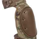 ALTA 52943.16 AltaCONTOUR LC Gel Insert Knee Protector Pad, MultiCAM Cordura Nylon Fabric, AltaLOK Fastening, Flexible Cap, Long, Coyote