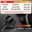 54-74431 Vacuum Power Brake Booster Fit for Chevy Silverado 1500 2007-2011 Cheyenne 2007-2011 Fit for GMC Sierra 1500 2007-2011 5474431 15886470