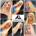 Blonde Bundles Human Hair 613 Straight Bundles 12 14 16 inch 300g 10A Unprocessed Peruvian Virgin Hair 3 Bundle 613 Blonde Color