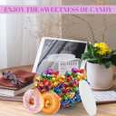 Plastic Candy Jars Cookie Jars with Lids and Mini Acrylic Plastic Kitchen Scoop,129OZ Clear Candy Jar Hexagon Jars for Candy Buffet, Kitchen & Office1-Piece Set