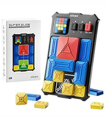 GiiKER Super Slide Puzzle Games, Original 500+ Challenges Brain Teaser Puzzle, Toys for Kids Teens, Travel Games Birthday Stocking Stuffers for Boys Girls, Activities for Road Trips 