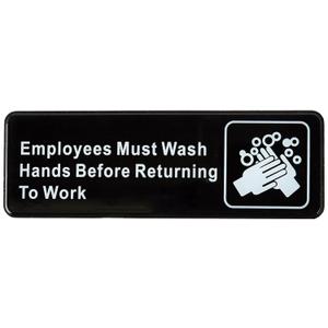 Winco Sign, Medium, Black/White