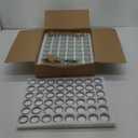 Accguan 2oz Mason Jars,Ginger Shots Bottles with Silver Lids,Glass Yogert Jars,Candle Jar,Honey,Jam,Jelly,Spice,Wedding Favors,Shower Favors(48pcs)
