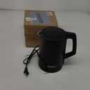 Dezin Electric Kettle, 0.8L Small Electric Kettle with Double Wall Construction, 304 Stainless Steel Electric Tea Kettle for Business Trip, Portable Travel Kettle with Auto Shut-Off (Without Cup) (Black)