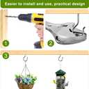 SELEWARE 20 Pcs Stainless Steel Screw Hooks, 2.6 Inch Ceiling Hooks, Heavy Duty Indoor & Outdoor Hanging Hooks for Plants, Kitchens, Cups, Lights