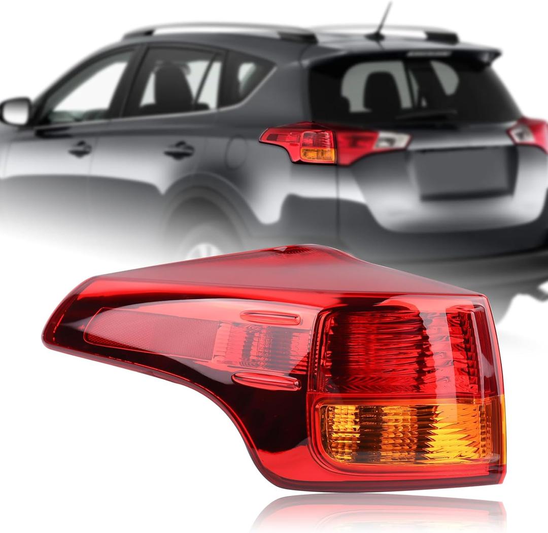 Tail Light Rear Lamp Assembly Compatible with 2013-2015 Toyota RAV4 Left Driver Side 815600R030 81560-0R030