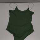 SUUKSESS Women Sexy Scoop Neck Thong Bodysuit Backless Cami Bodysuit Top M 